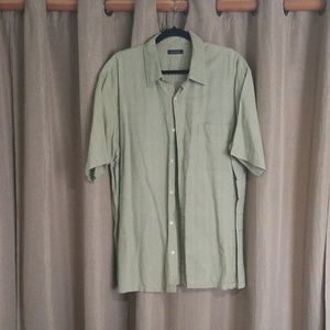 Linen blend dress shirt